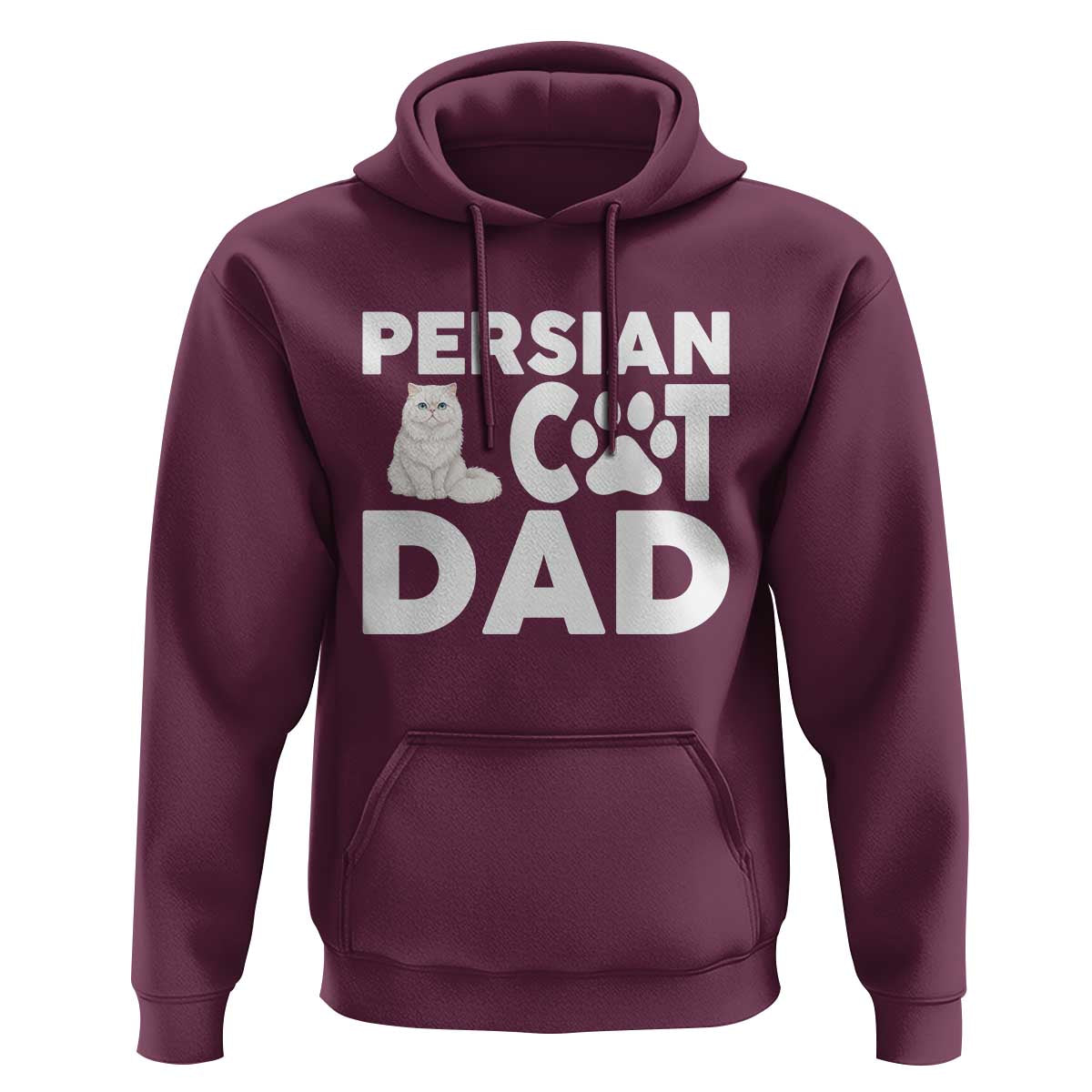 Proud Persian Cat Dad Hoodie Funny Fluffy Cat Lover Gift
