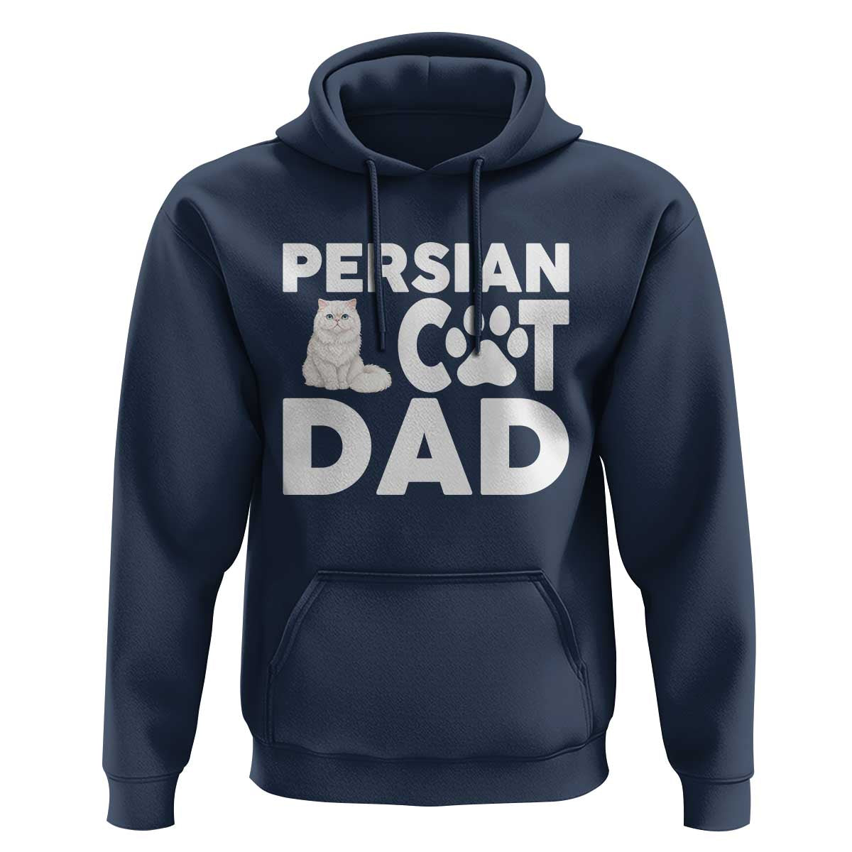 Proud Persian Cat Dad Hoodie Funny Fluffy Cat Lover Gift