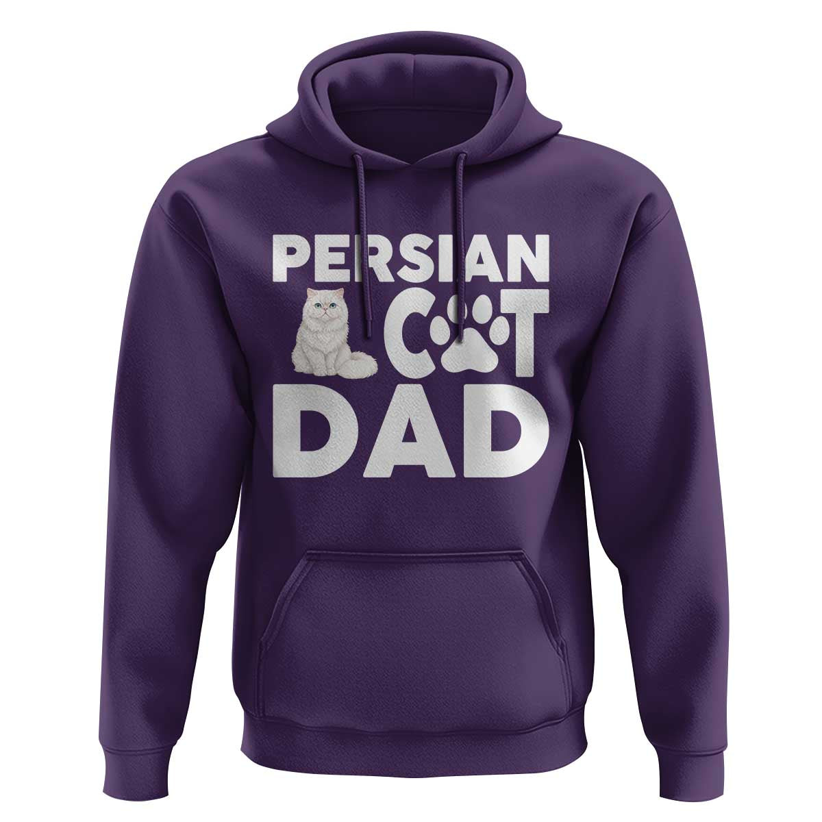 Proud Persian Cat Dad Hoodie Funny Fluffy Cat Lover Gift