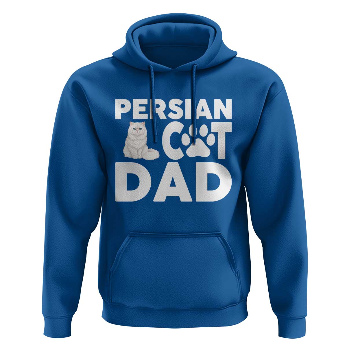 Proud Persian Cat Dad Hoodie Funny Fluffy Cat Lover Gift