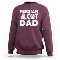 Proud Persian Cat Dad Sweatshirt Funny Fluffy Cat Lover Gift