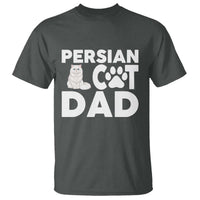 Proud Persian Cat Dad T Shirt Funny Fluffy Cat Lover Gift
