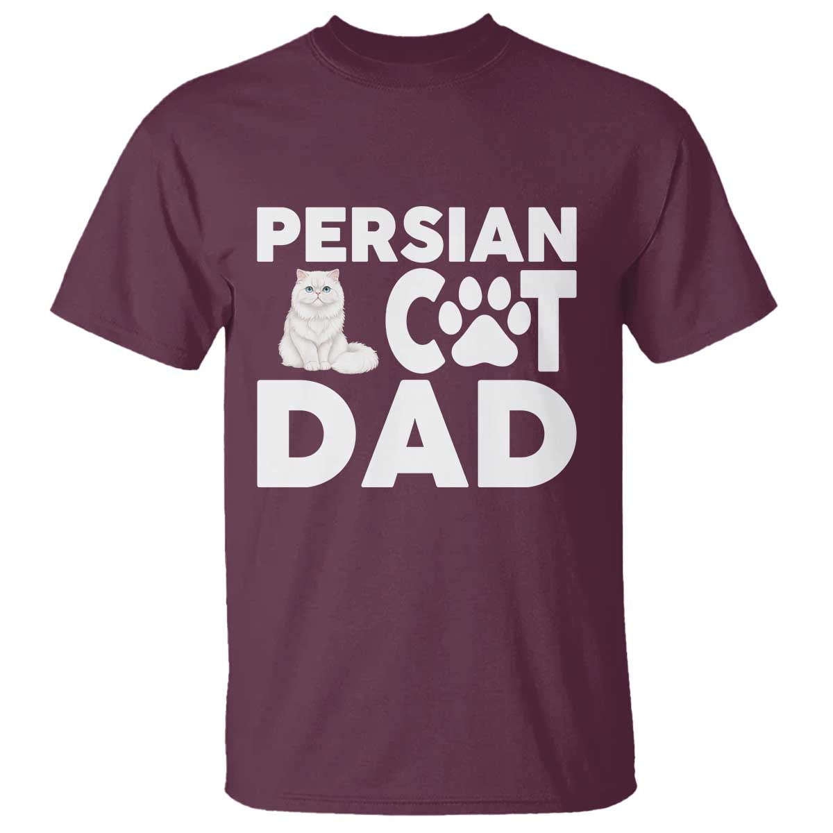 Proud Persian Cat Dad T Shirt Funny Fluffy Cat Lover Gift
