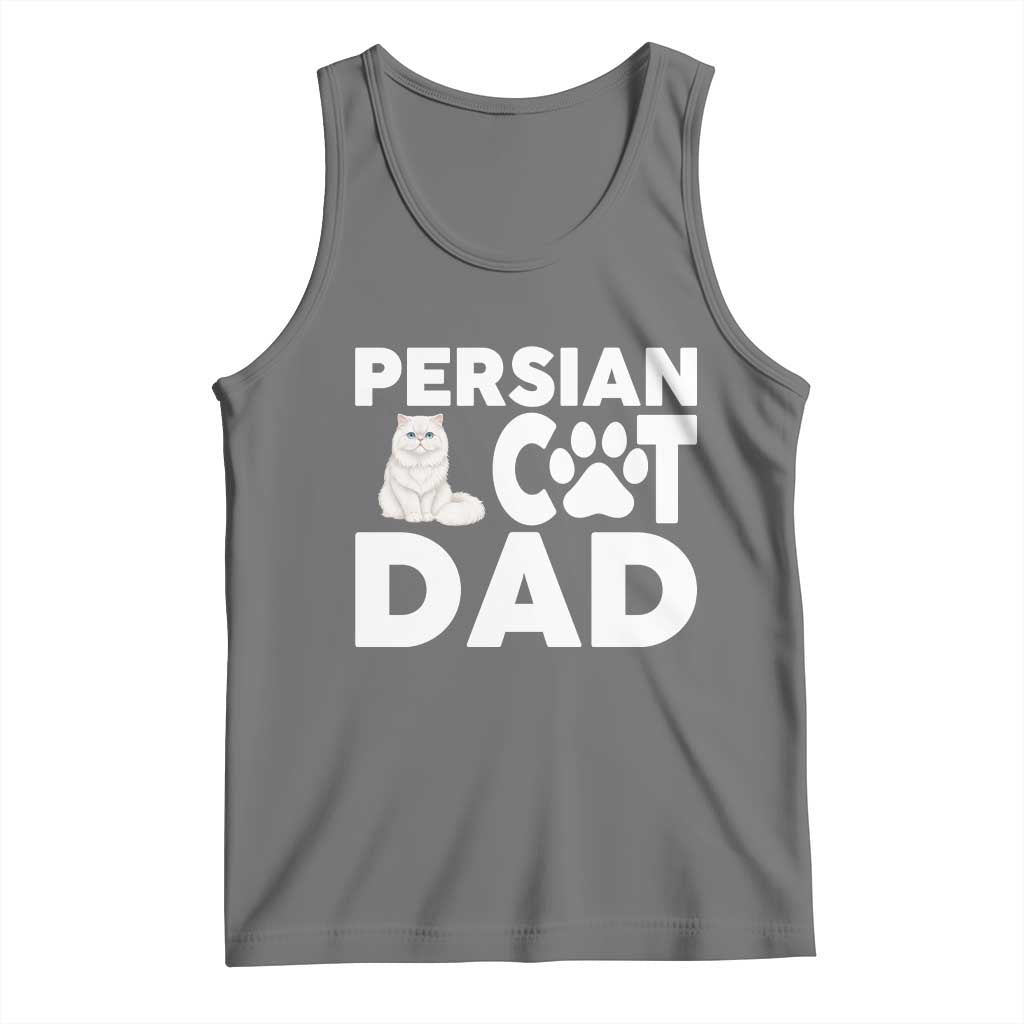 Proud Persian Cat Dad Tank Top Funny Fluffy Cat Lover Gift