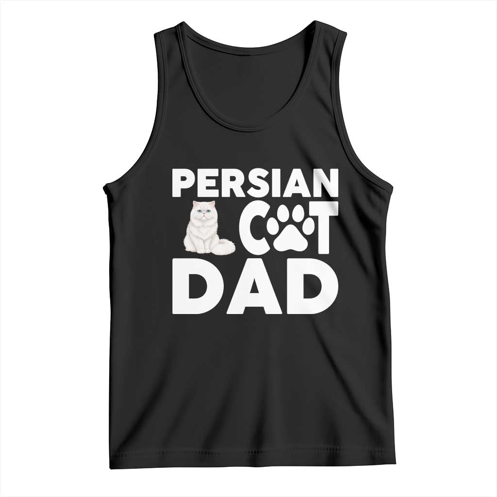 Proud Persian Cat Dad Tank Top Funny Fluffy Cat Lover Gift