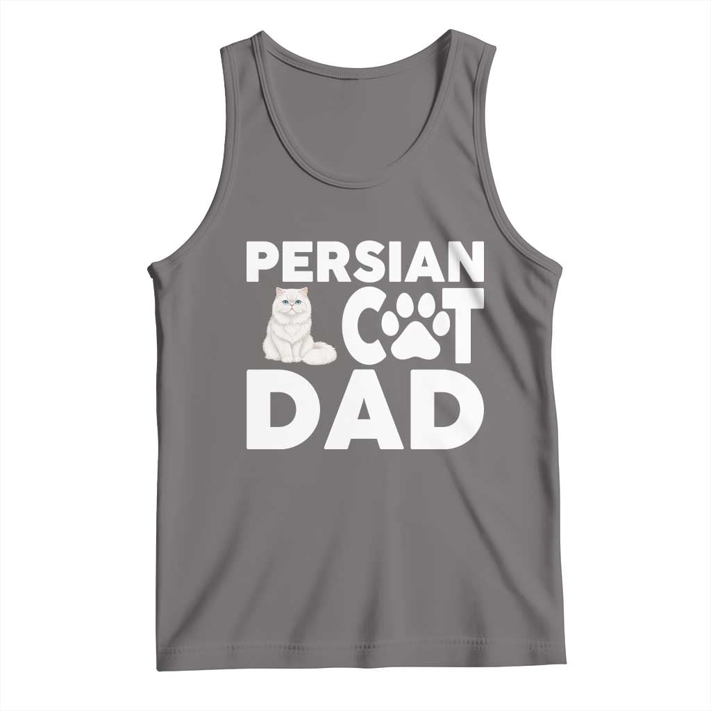 Proud Persian Cat Dad Tank Top Funny Fluffy Cat Lover Gift