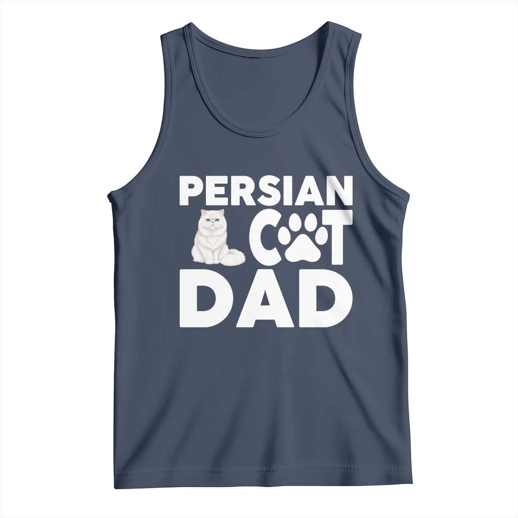 Proud Persian Cat Dad Tank Top Funny Fluffy Cat Lover Gift