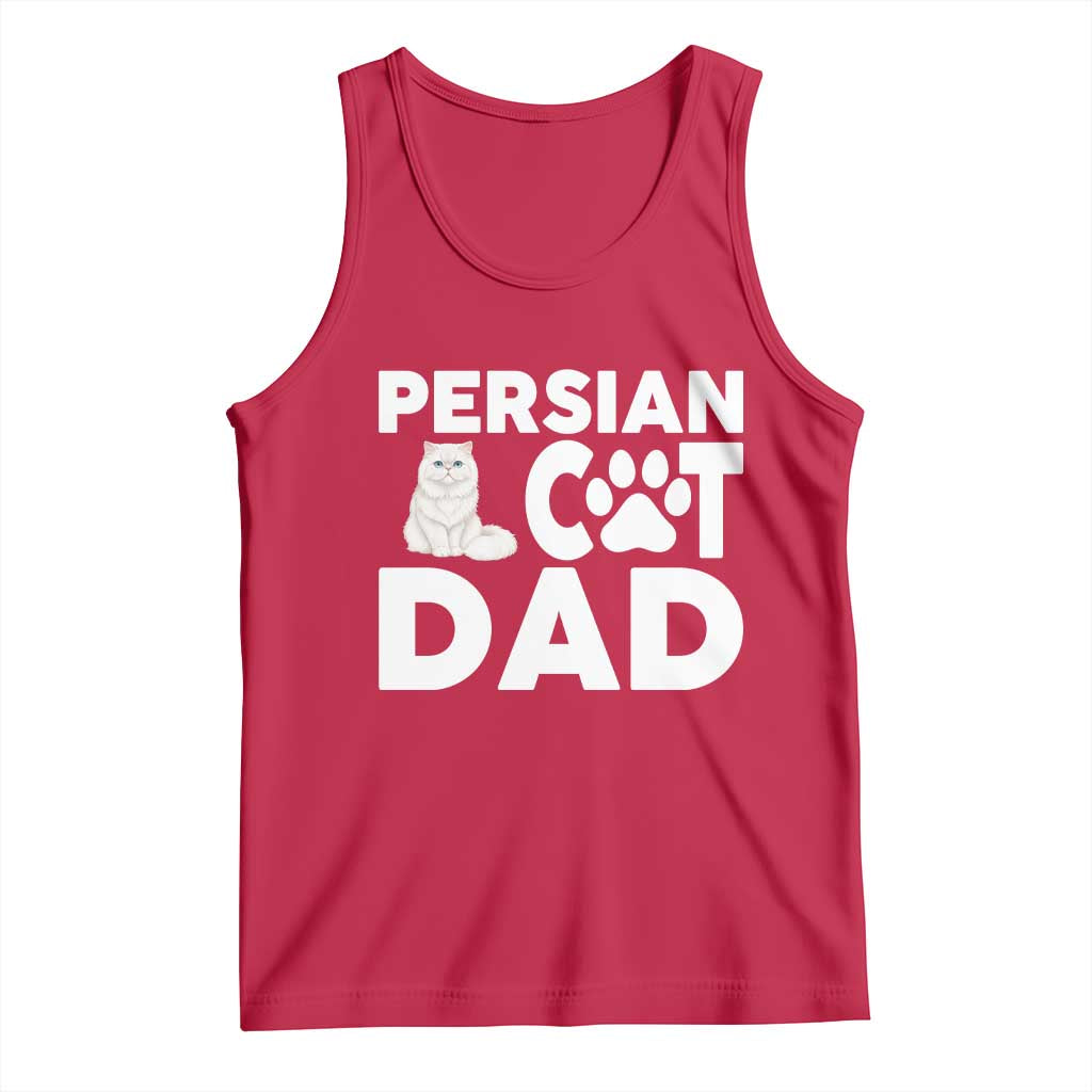 Proud Persian Cat Dad Tank Top Funny Fluffy Cat Lover Gift