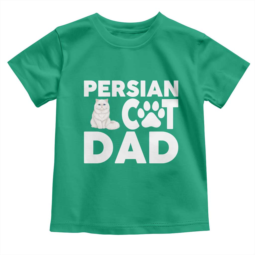 Proud Persian Cat Dad Toddler T Shirt Funny Fluffy Cat Lover Gift