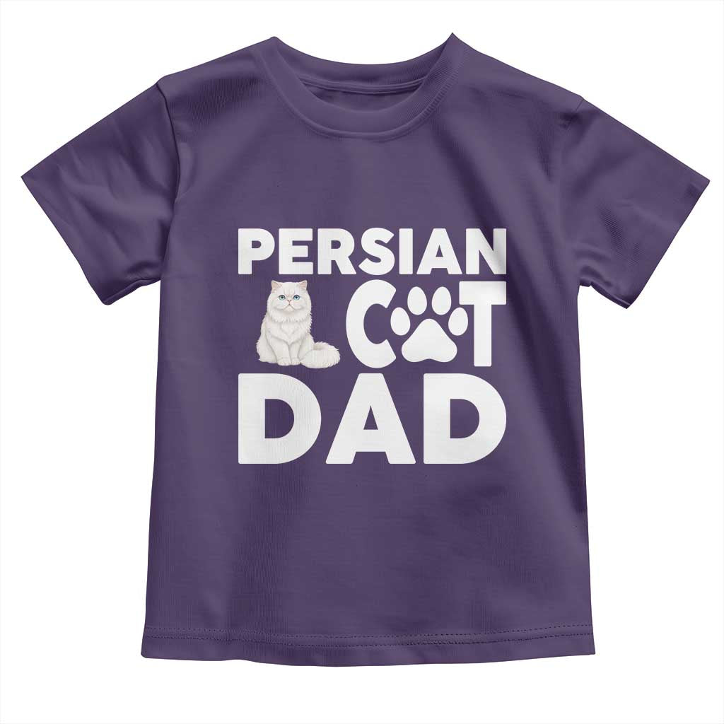 Proud Persian Cat Dad Toddler T Shirt Funny Fluffy Cat Lover Gift