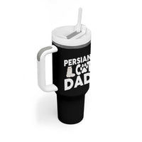 Proud Persian Cat Dad Tumbler With Handle Funny Fluffy Cat Lover Gift