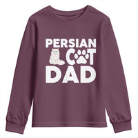 Proud Persian Cat Dad Youth Sweatshirt Funny Fluffy Cat Lover Gift