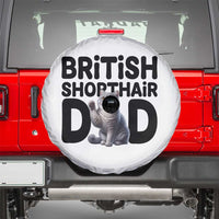 Proud British Shorthair Dad Spare Tire Cover Cute Cat Fathers Day Gift