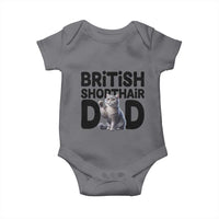 Proud British Shorthair Dad Baby Onesie Cute Cat Fathers Day Gift