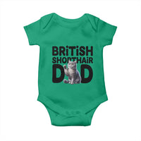 Proud British Shorthair Dad Baby Onesie Cute Cat Fathers Day Gift