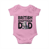 Proud British Shorthair Dad Baby Onesie Cute Cat Fathers Day Gift