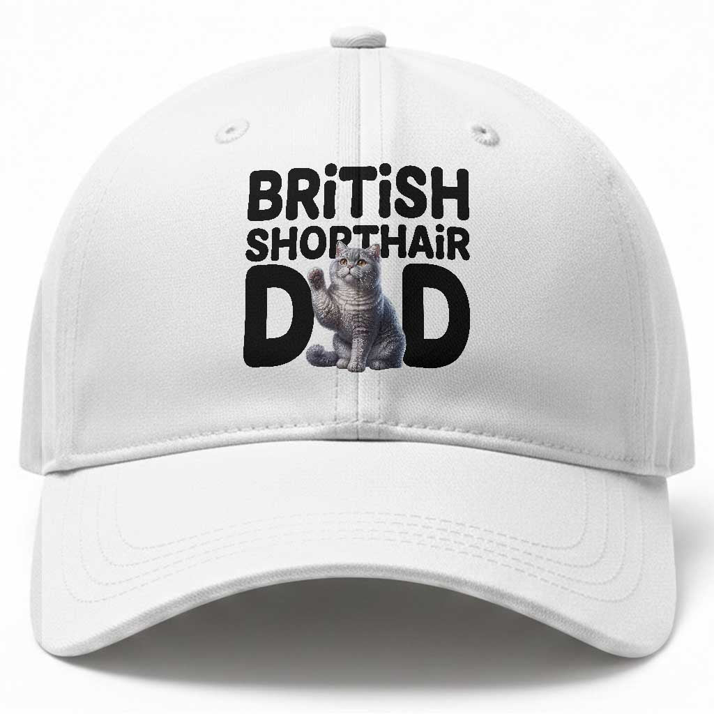Proud British Shorthair Dad Baseball Cap Cute Cat Fathers Day Gift