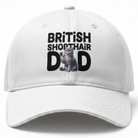 Proud British Shorthair Dad Baseball Cap Cute Cat Fathers Day Gift
