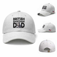 Proud British Shorthair Dad Baseball Cap Cute Cat Fathers Day Gift