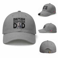 Proud British Shorthair Dad Baseball Cap Cute Cat Fathers Day Gift