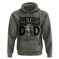 Proud British Shorthair Dad Hoodie Cute Cat Fathers Day Gift