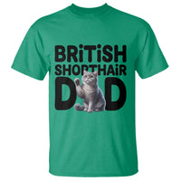 Proud British Shorthair Dad T Shirt Cute Cat Fathers Day Gift