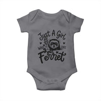 Just a Girl Who Loves Ferrets Baby Onesie Exotic Pet Owner Gift