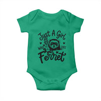 Just a Girl Who Loves Ferrets Baby Onesie Exotic Pet Owner Gift