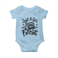 Just a Girl Who Loves Ferrets Baby Onesie Exotic Pet Owner Gift