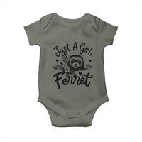 Just a Girl Who Loves Ferrets Baby Onesie Exotic Pet Owner Gift