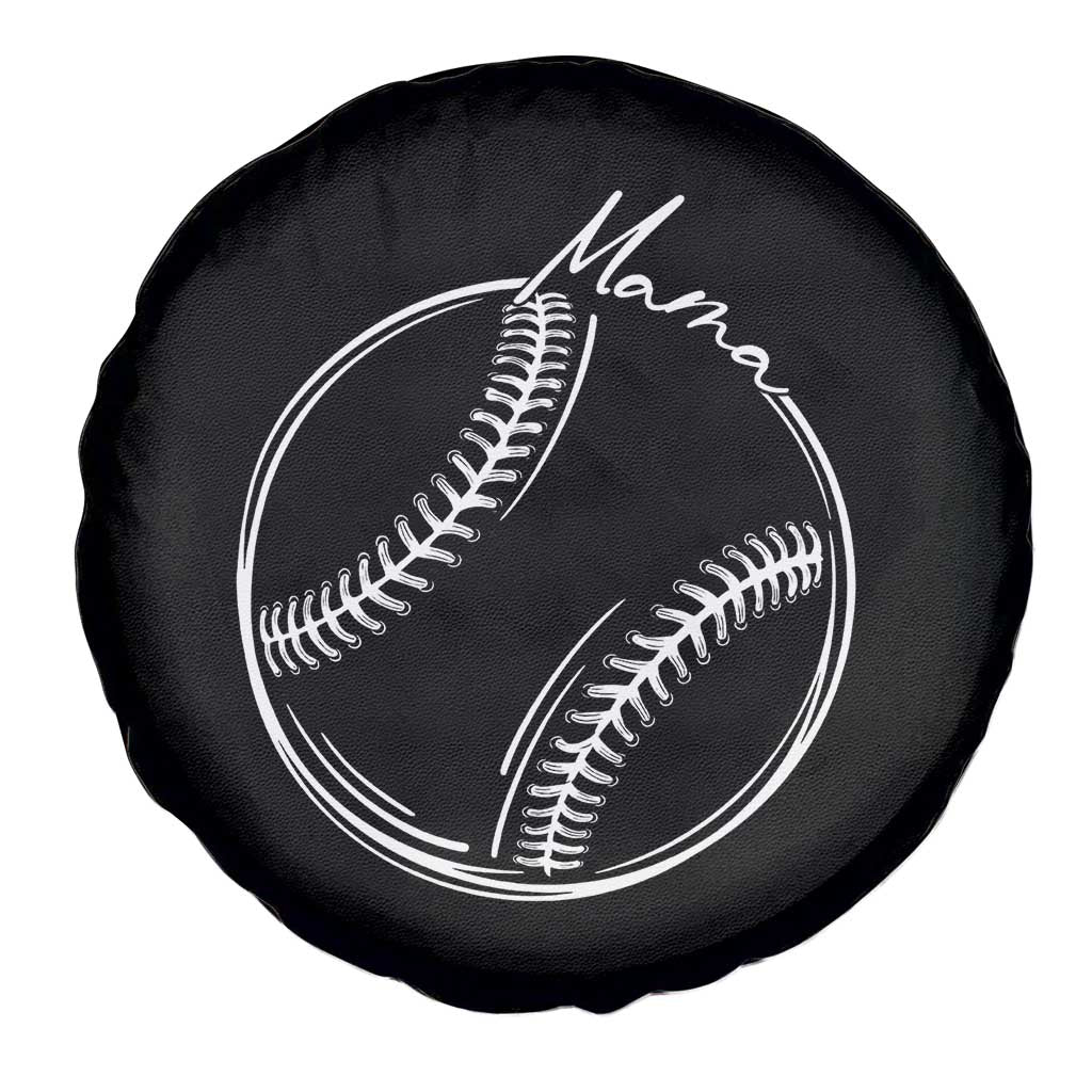 Baseball Mama Graphic Spare Tire Cover Game Day Gift For Baseball Moms