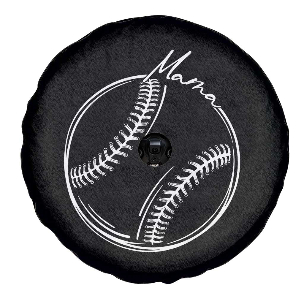 Baseball Mama Graphic Spare Tire Cover Game Day Gift For Baseball Moms