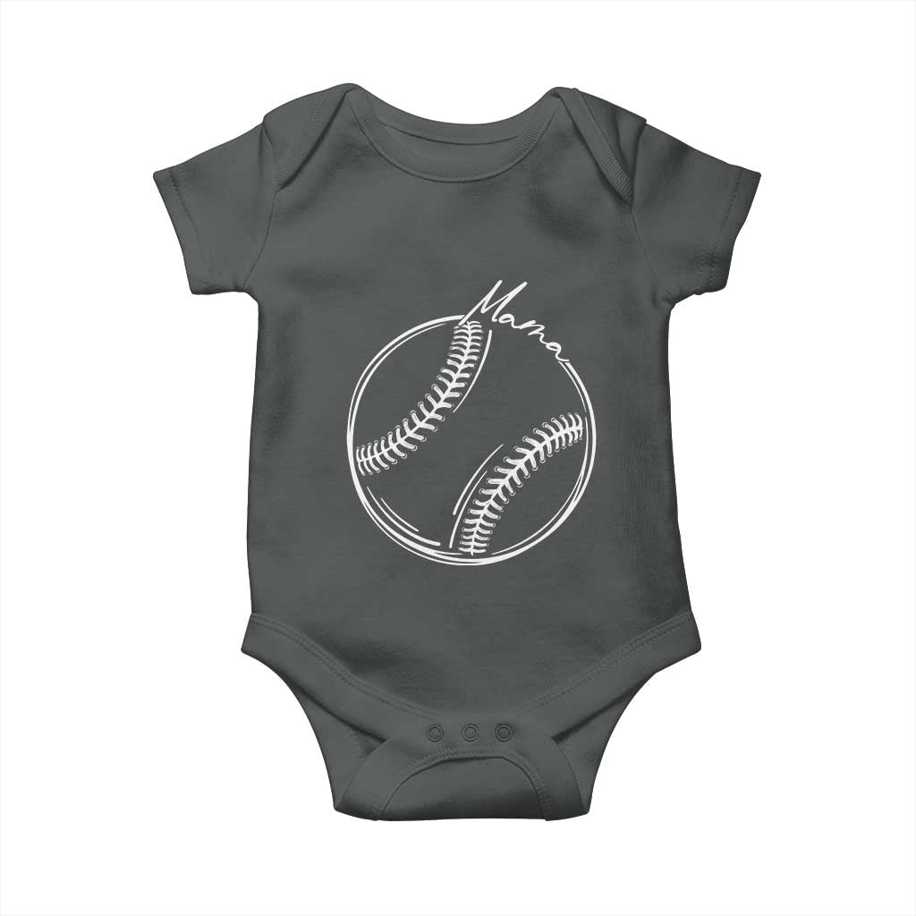 Baseball Mama Graphic Baby Onesie Game Day Gift For Baseball Moms