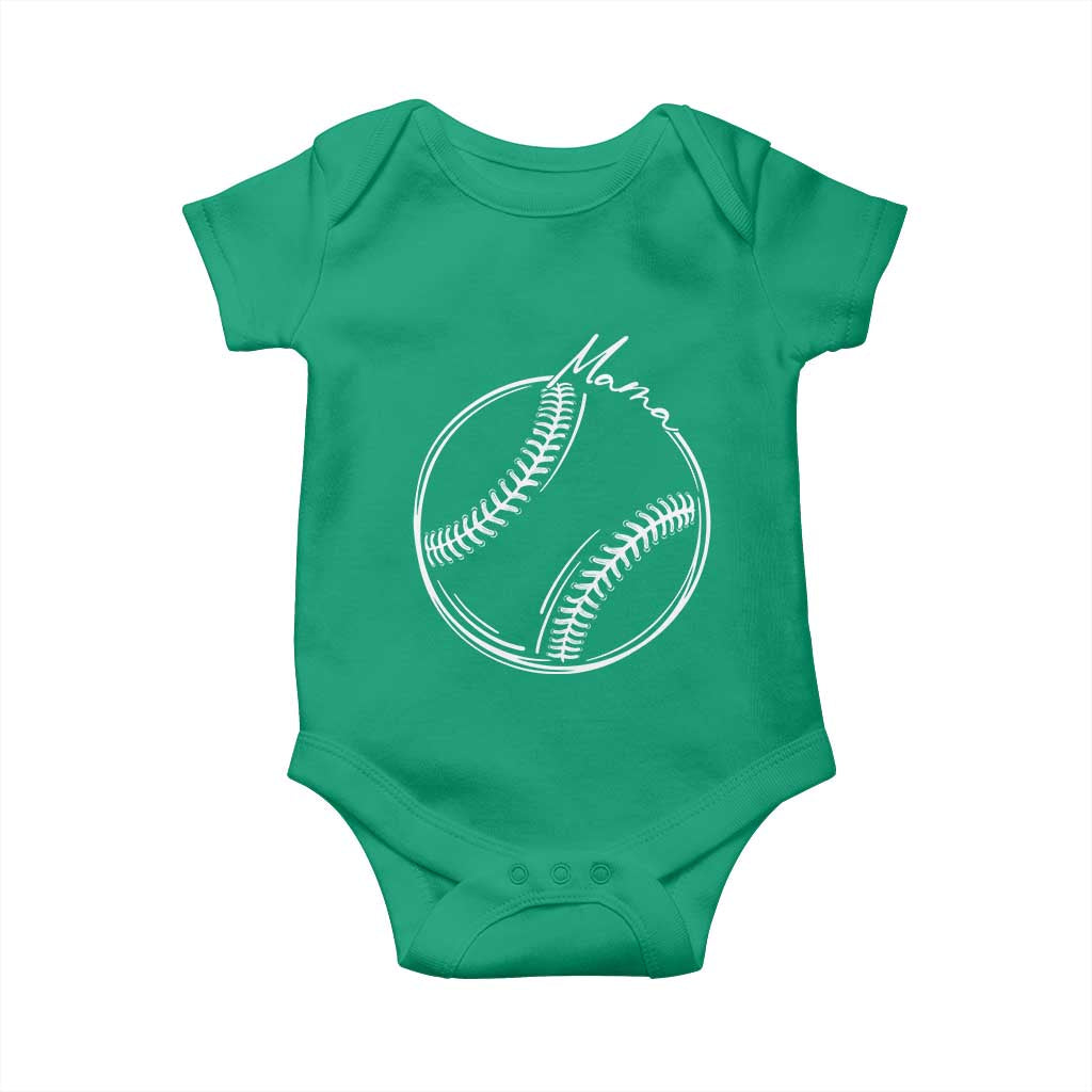 Baseball Mama Graphic Baby Onesie Game Day Gift For Baseball Moms