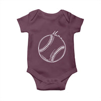 Baseball Mama Graphic Baby Onesie Game Day Gift For Baseball Moms