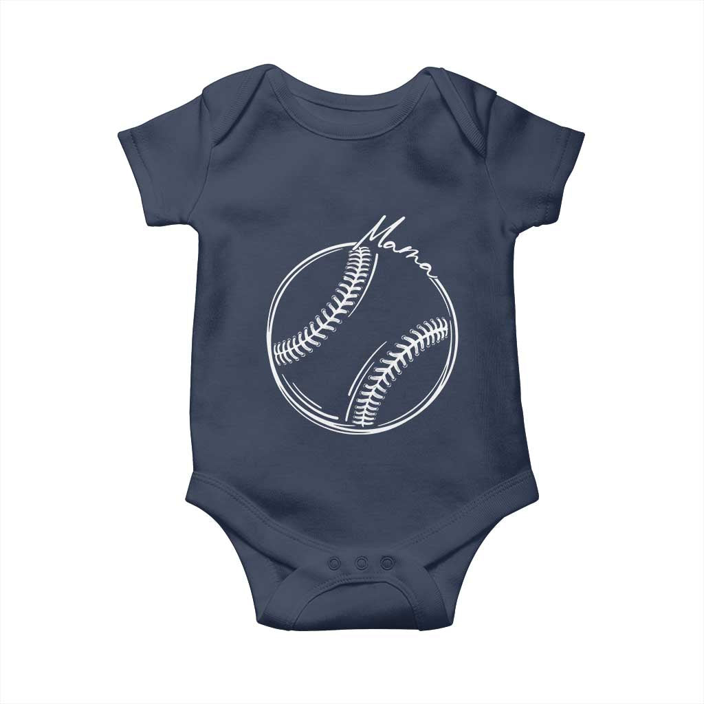 Baseball Mama Graphic Baby Onesie Game Day Gift For Baseball Moms