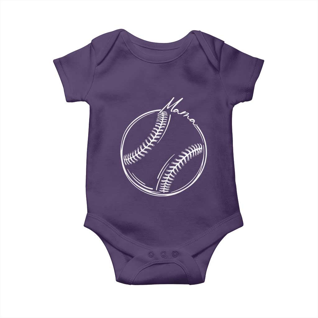 Baseball Mama Graphic Baby Onesie Game Day Gift For Baseball Moms