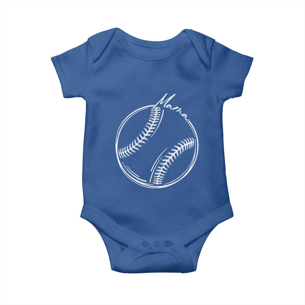 Baseball Mama Graphic Baby Onesie Game Day Gift For Baseball Moms