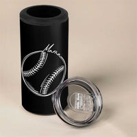 Baseball Mama Graphic 4 in 1 Can Cooler Tumbler Game Day Gift For Baseball Moms