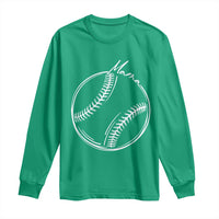 Baseball Mama Graphic Long Sleeve Shirt Game Day Gift For Baseball Moms