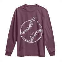 Baseball Mama Graphic Long Sleeve Shirt Game Day Gift For Baseball Moms