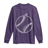 Baseball Mama Graphic Long Sleeve Shirt Game Day Gift For Baseball Moms