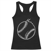 Baseball Mama Graphic Racerback Tank Top Game Day Gift For Baseball Moms