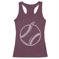 Baseball Mama Graphic Racerback Tank Top Game Day Gift For Baseball Moms