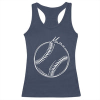 Baseball Mama Graphic Racerback Tank Top Game Day Gift For Baseball Moms