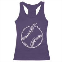 Baseball Mama Graphic Racerback Tank Top Game Day Gift For Baseball Moms