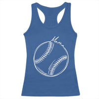 Baseball Mama Graphic Racerback Tank Top Game Day Gift For Baseball Moms
