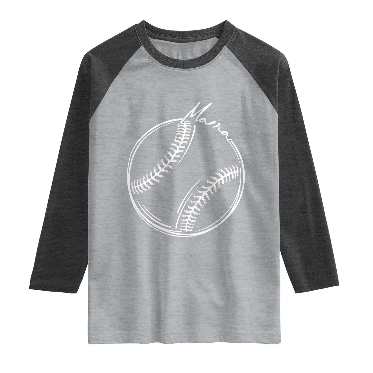 Baseball Mama Graphic Raglan Shirt Game Day Gift For Baseball Moms