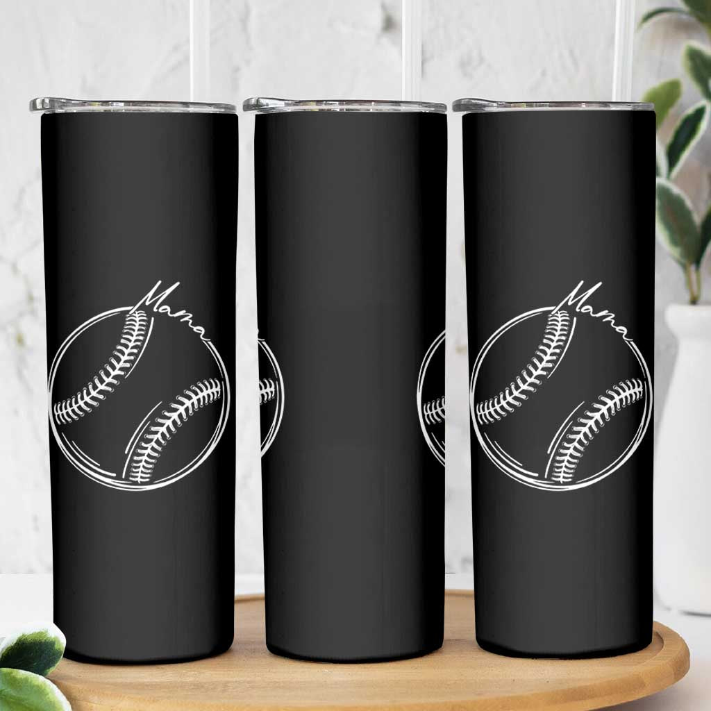 Baseball Mama Graphic Skinny Tumbler Game Day Gift For Baseball Moms