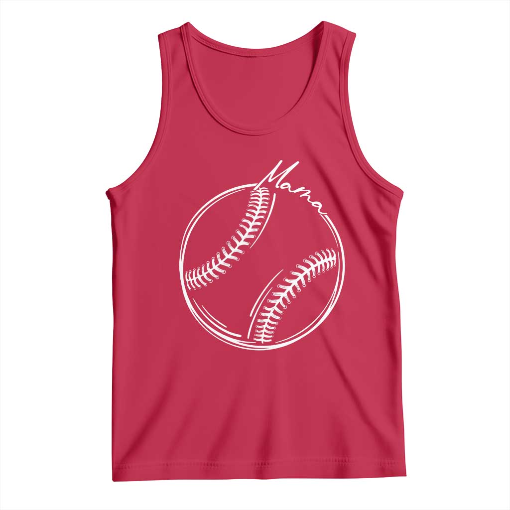 Baseball Mama Graphic Tank Top Game Day Gift For Baseball Moms